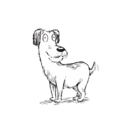 small dog illustration